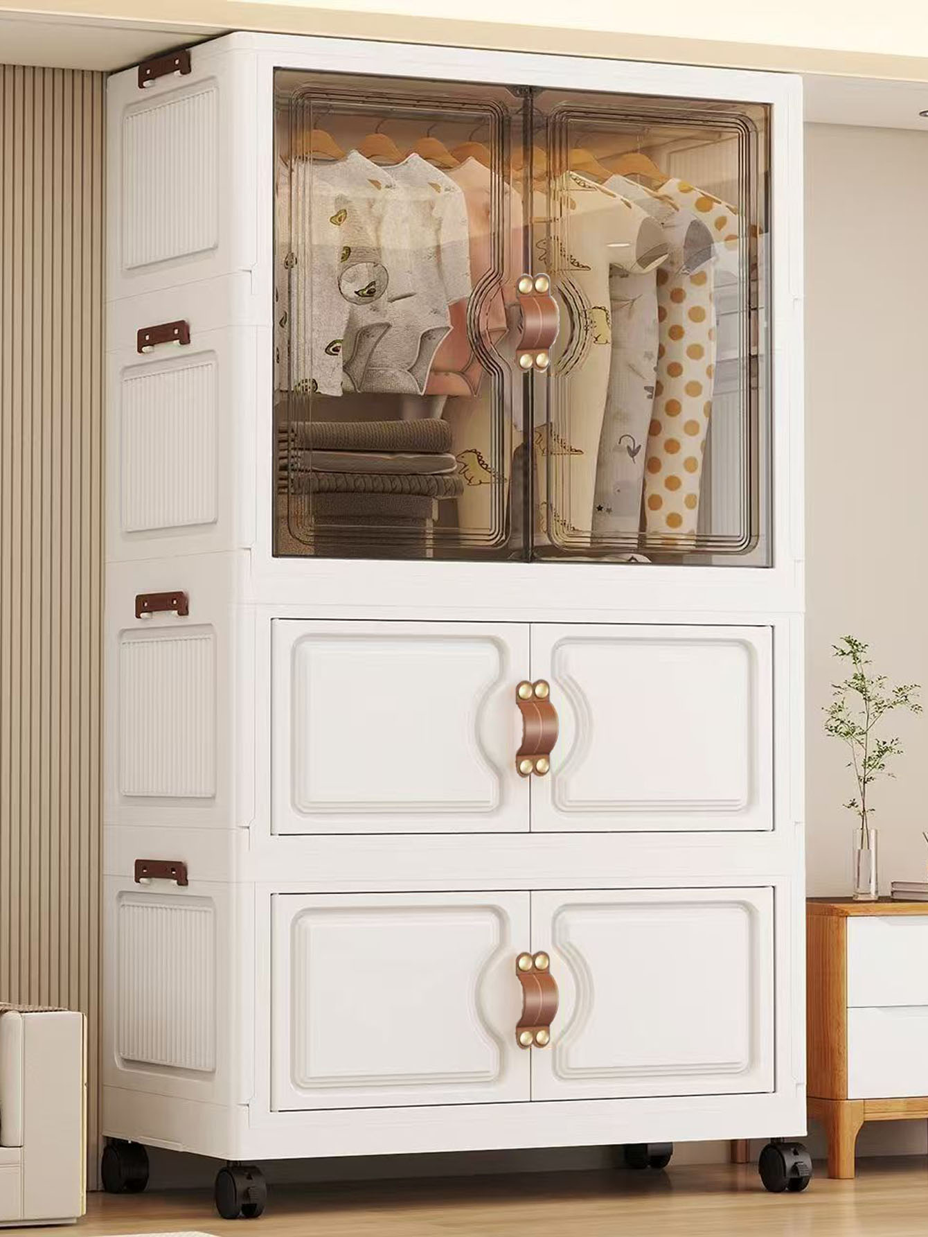Storage - Assembly-Free Collapsible Multi-Layer Storage Cabinet with