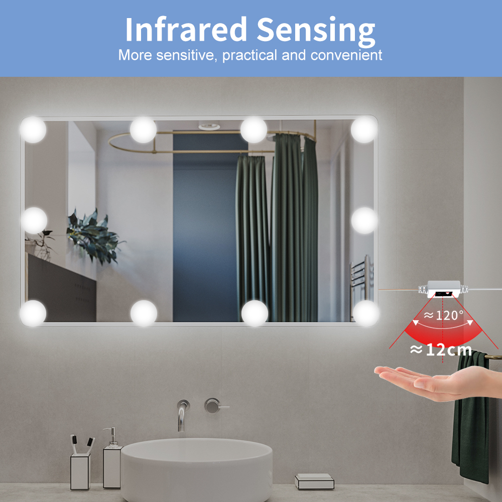 Makeup Mirror Light Vanity Han - Dressing Table Vanity With Lighted Mirror 评论和价格