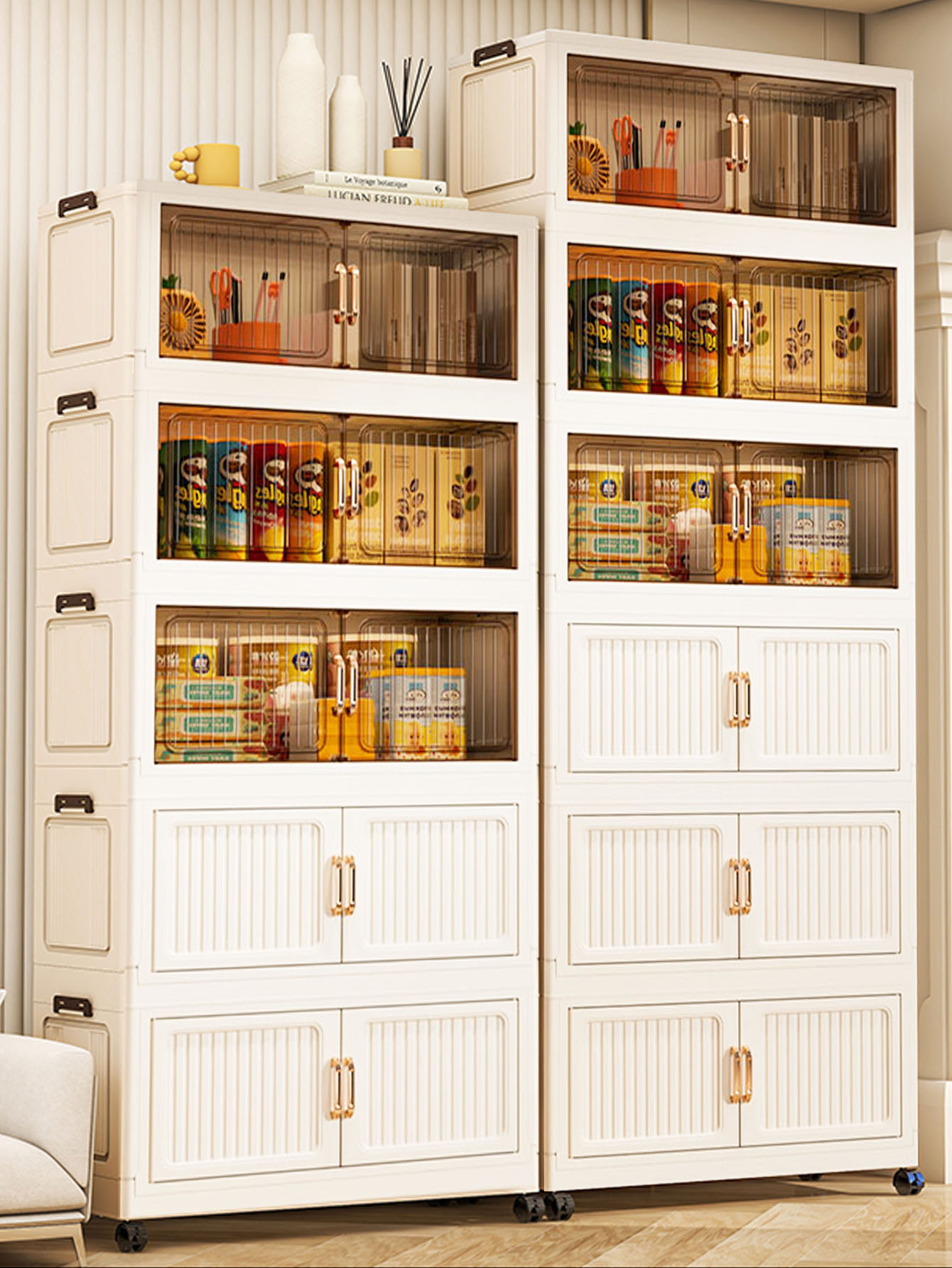 No-Assembly Foldable Rolling S - Storage 评论和价格