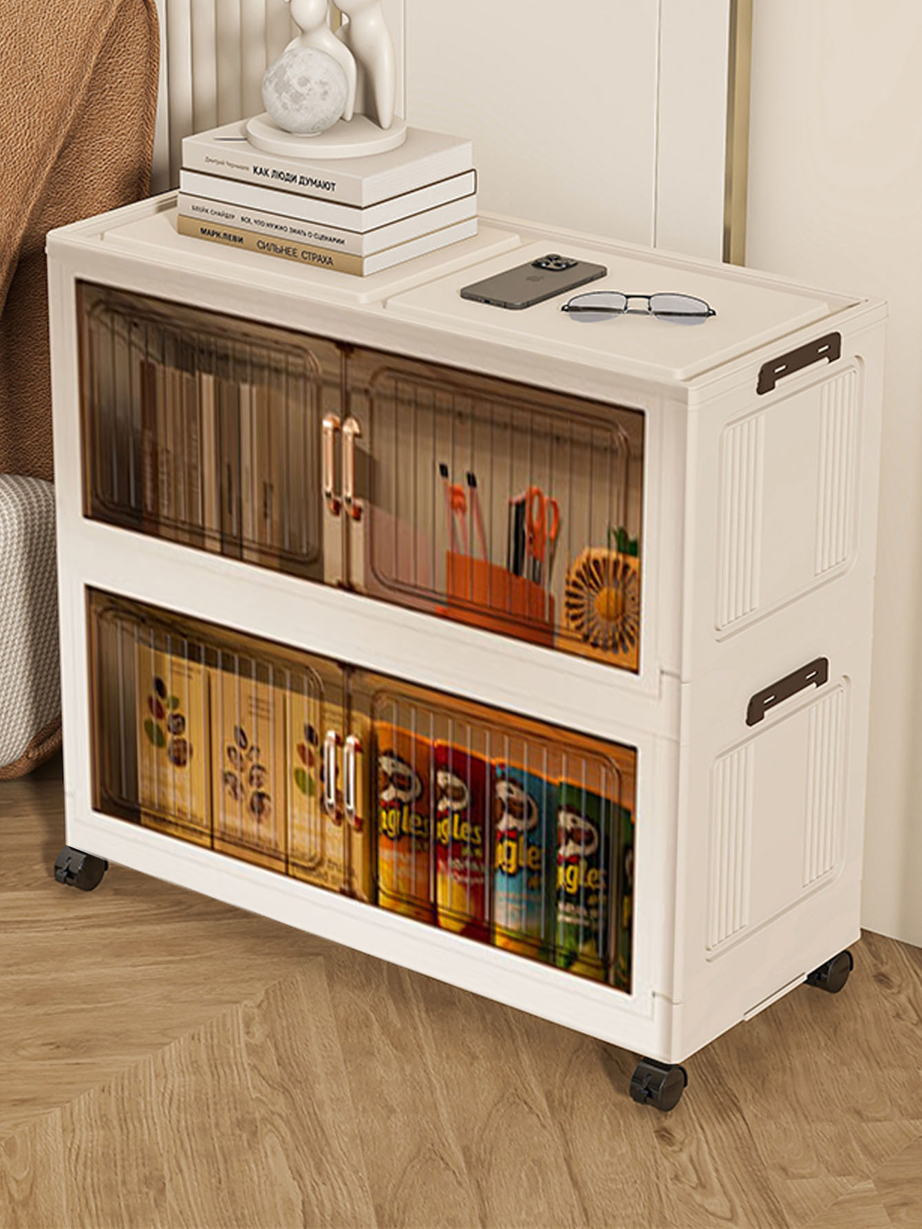 No-Assembly Foldable Rolling S - Storage 评论和价格