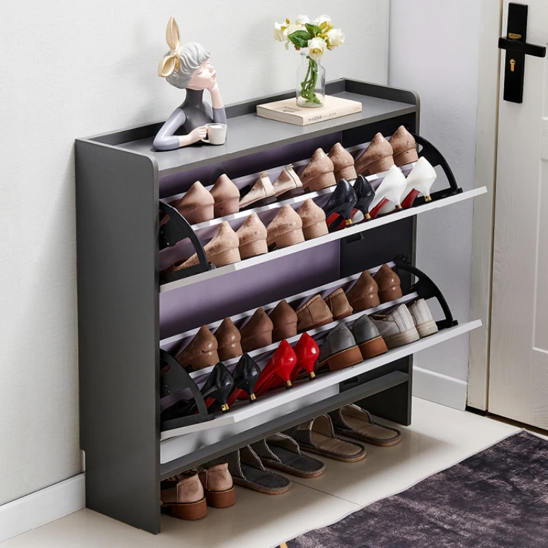 Pedicure Narrow Vertical Shoe  - Shoe Rack Cabinet Narrow Entryway 评论和价格