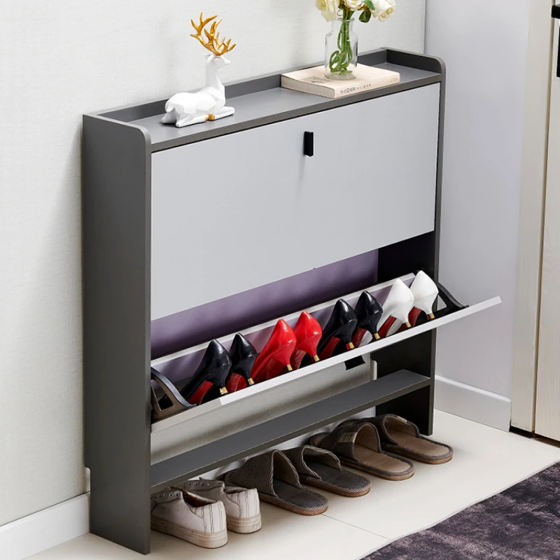 Pedicure Narrow Vertical Shoe  - Shoe Rack Cabinet Narrow Entryway 评论和价格