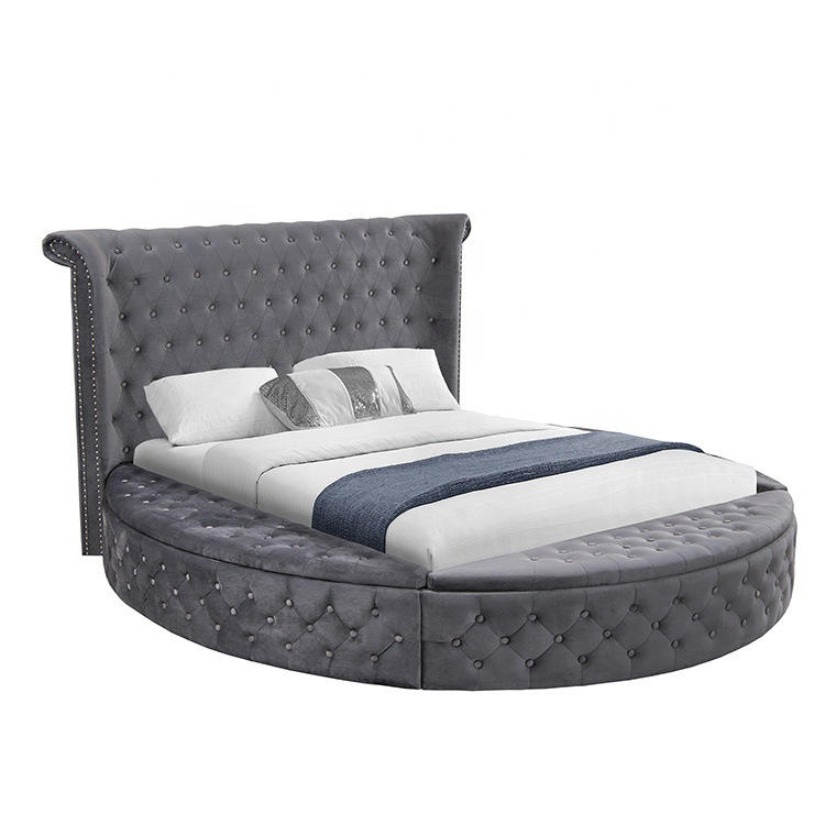 Upholstered King Queen Size Be - King Size Bed Frame With Storage Drawers 评论和价格