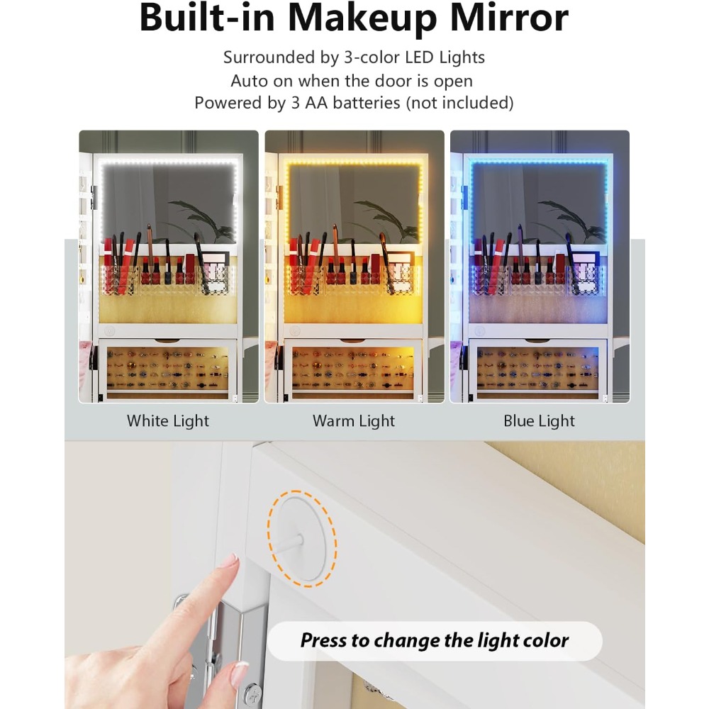 Full Length Mirror Jewelry Cab - Full Length Mirror Jewelry Armoire 评论和价格