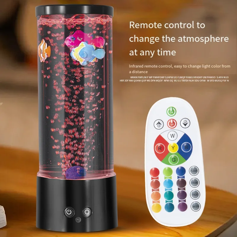 LED fish Lamp Ambient Night Li - Floating Nightstand With Led Light 评论和价格