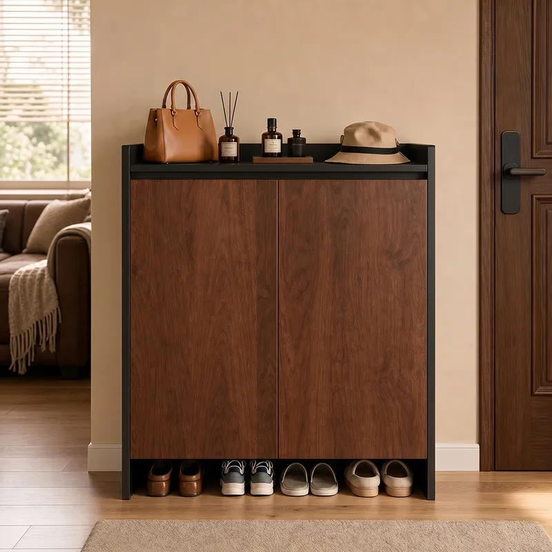 Vintage Slim Shoe Cabinet Mult - Shoe Rack Cabinet Narrow Entryway 评论和价格