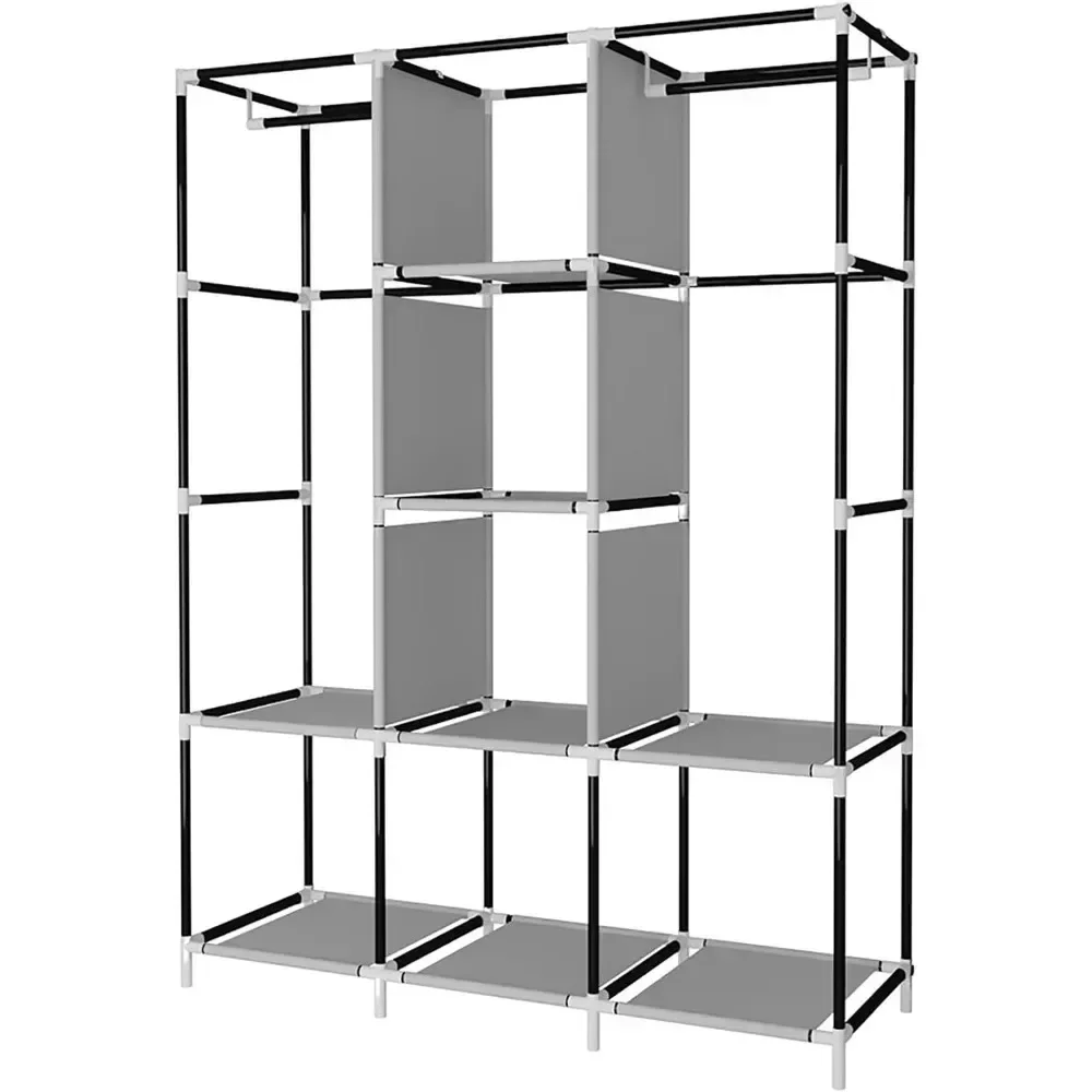 &Portable Wardrobe Closet Clot - Wardrobe Closet Portable Fabric Cover 评论和价格